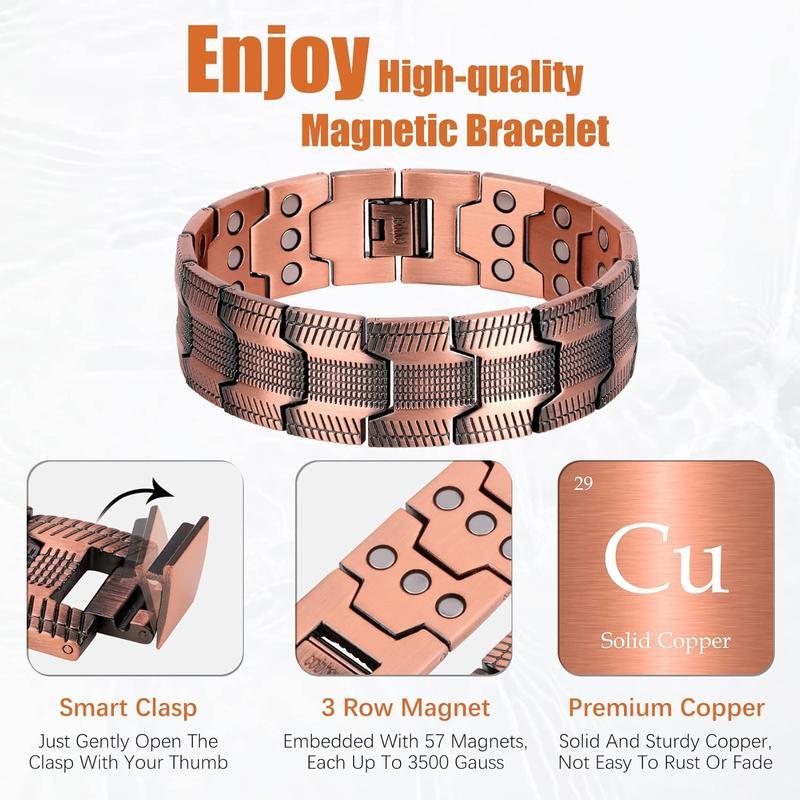 🎁Copper magnetic bracelet——Relieve fatigue and promote blood circulation✨