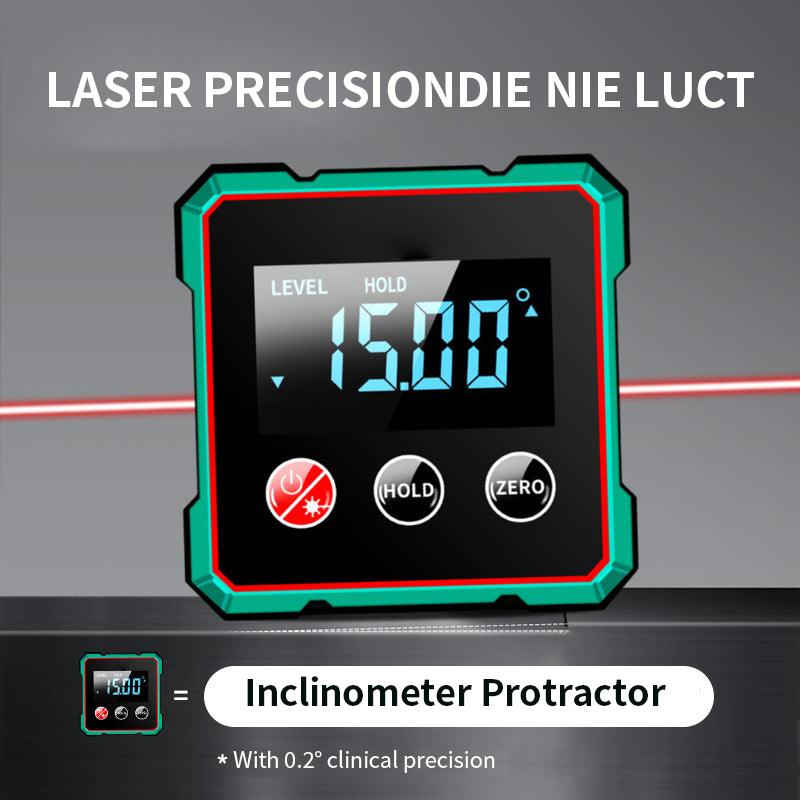 🛠️Magnetic digital angle meter with electronic laser