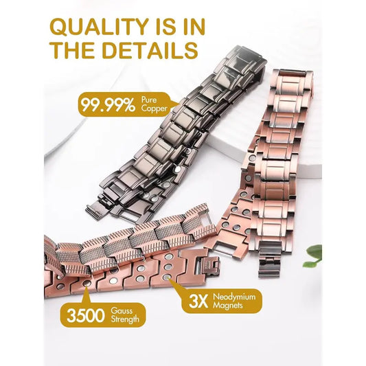 🎁Copper magnetic bracelet——Relieve fatigue and promote blood circulation✨